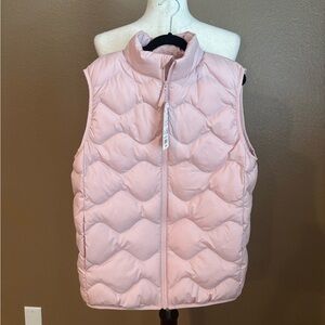 Uniqlo Soft Pink Quilted Vest